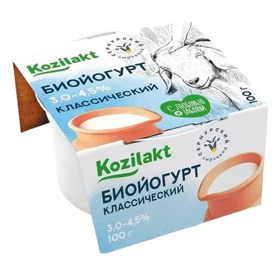 Биойогурт из козьего молока м.д.ж. 3%-4,5% классический