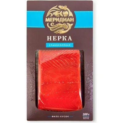 НЕРКА ФИЛЕ-КУСОК СЛАБОСОЛЁНАЯ ФАС Меридиан