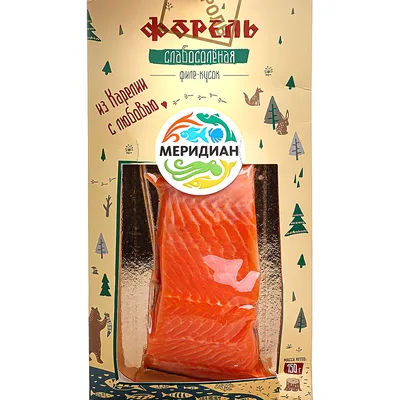 ФОРЕЛЬ ФИЛЕ-КУСОК С/К С/С ФАС 150г.Карелия Меридиан