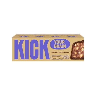 Батончик KICK финиковый с какао и воздушным рисом