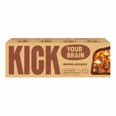 Батончик KICK финиковый с фундуком