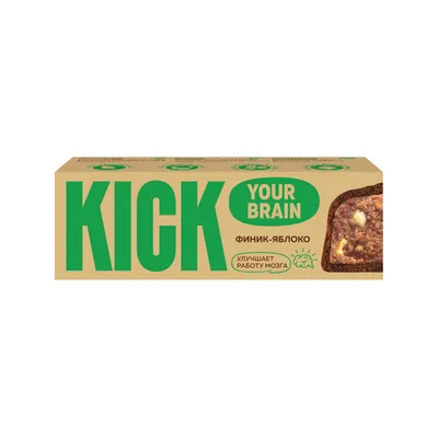 Батончик KICK финиковый с яблоком и корицей