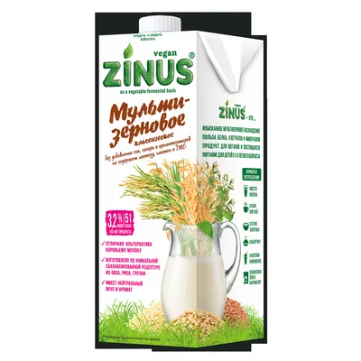 ZINUS BARISTA - moloko мультизерновое 1л ТВА