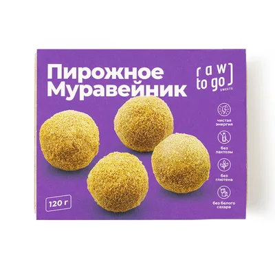 Пирожное Муравейник 120гр Raw to Go
