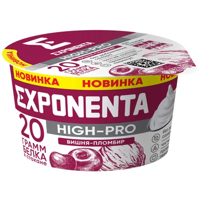 Продукт кисломолочный Exponenta High-pro вишня-пломбир