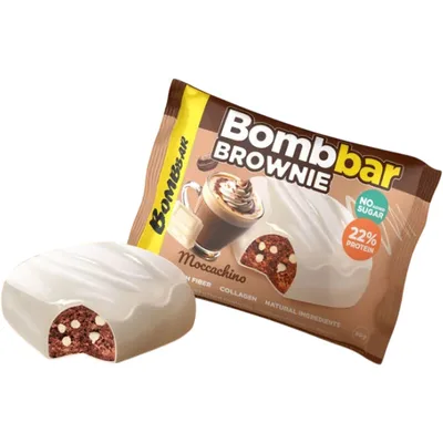 BOMBBAR Печенье глазированное"Брауни моккачино"