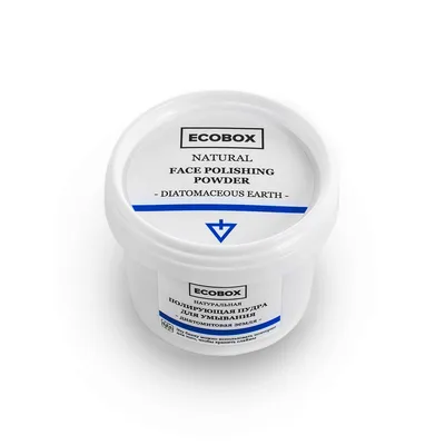 ECOBOX Натуральная полирующая пудра для умывания "Диатомитовая земля" (120 мл)