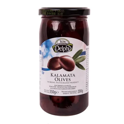 Маслины с косточкой Каламата  в рассоле Delphi