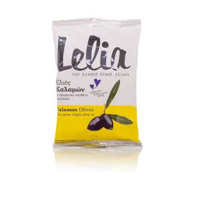 Оливки с косточкой Каламата в оливковом масле Lelia