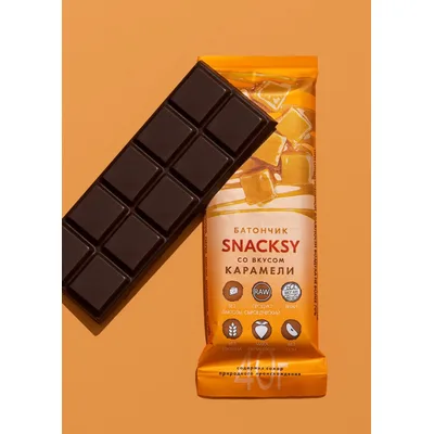 Батончик Snacksy со вкусом карамели
