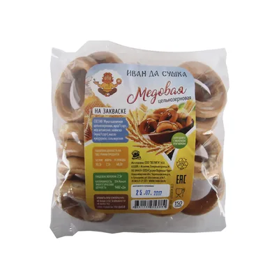 ИванДа. Сушки медовые цельнозерновые на закваске