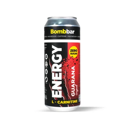 Напиток б/а BOMBBAR слабогазированный "Л-карнитин со вкусом Гуарана" Джин-Тоник ЖБ