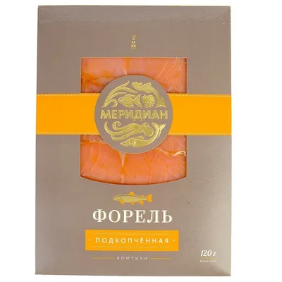 ФОРЕЛЬ ЛОМТИКИ  ПОДКОПЧЕНАЯ ФАС 120Г. Меридиан