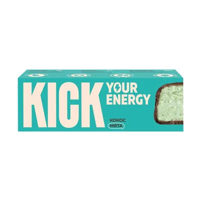 Батончик KICK кокосовый с эфирным маслом мяты