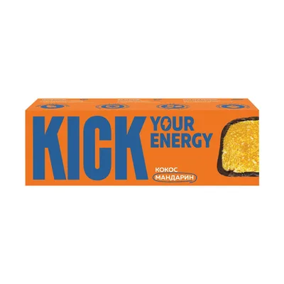 Батончик KICK кокосовый с мандарином