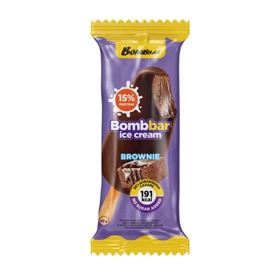 ТМ "BOMBBAR" Мороженое ЭСКИМО шоколадное "Шоколадный брауни"