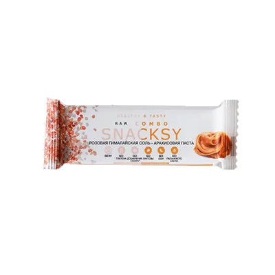 Батончик RAW COMBO с арахисом и солью SNACKSY