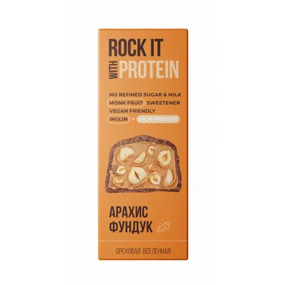 Батончик протеиновый арахисовый в шоколаде Rock it