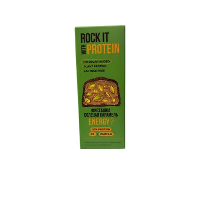 Батончик протеиновый Фисташка Соленая карамель Rock it